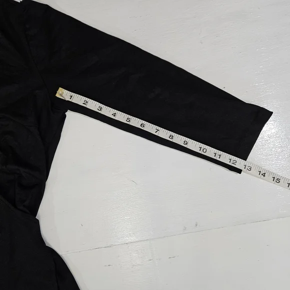 J. Mclaughlin black wrap midi dress women's size small - Picture 5 of 8